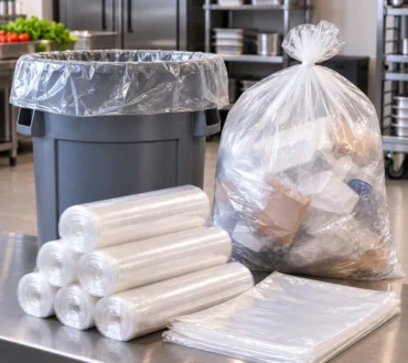 Clear Can Liners – 33 Gallon Commercial Trash Bags