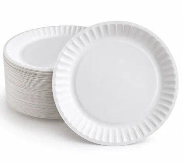 White Paper Dinner Plates – 9 Inch
